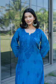 FIZA - SET OF TWO IN TEAL BLUE