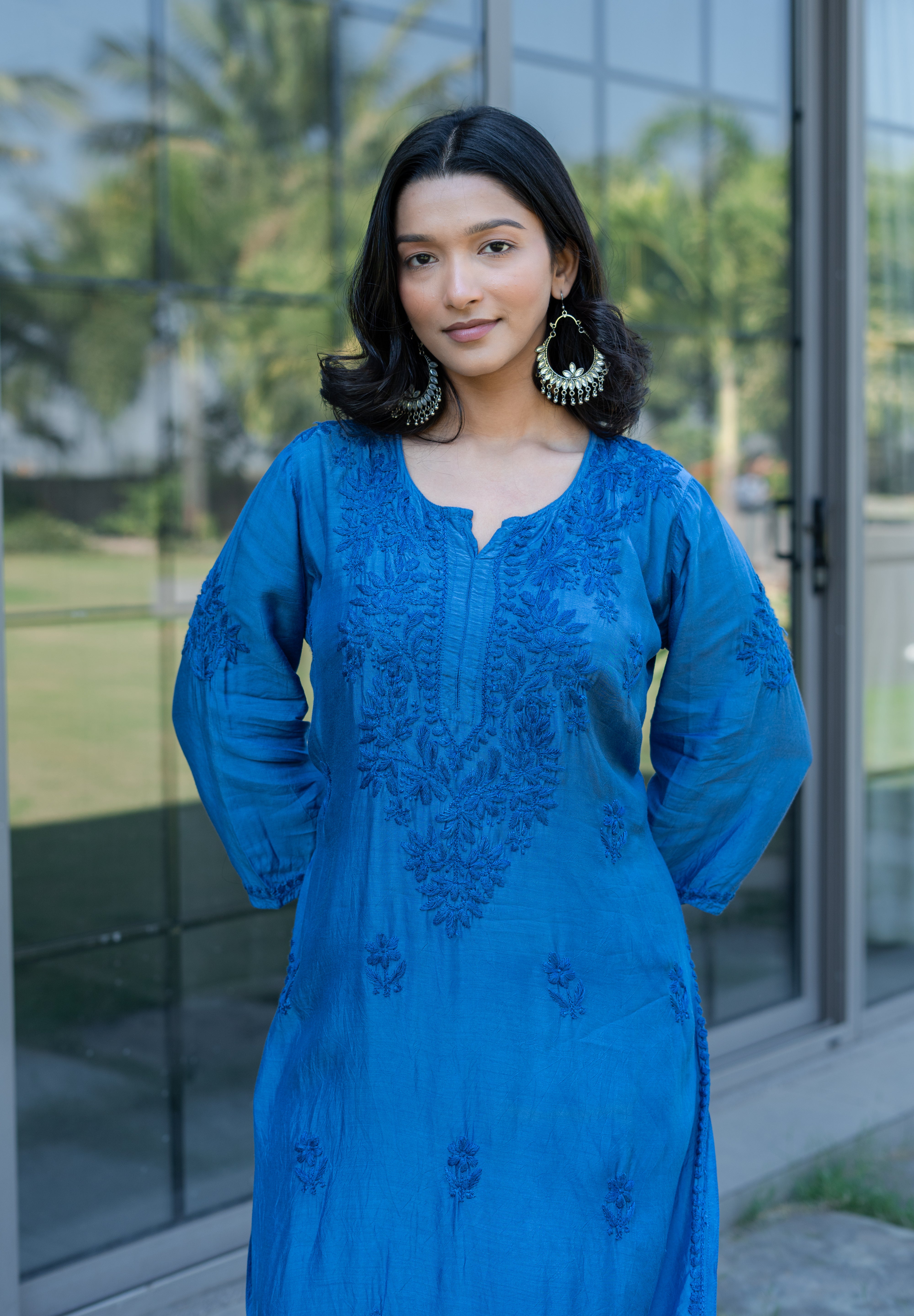 FIZA - SET OF TWO IN TEAL BLUE
