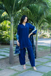 MEERAB - SET OF THREE IN BLUE