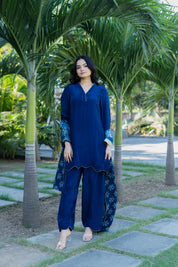 MEERAB - SET OF THREE IN BLUE