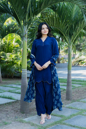MEERAB - SET OF THREE IN BLUE
