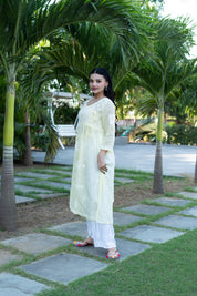 SEHER GOWN IN LEMON YELLOW