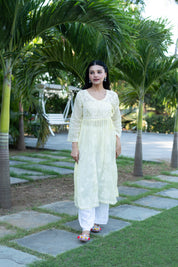 SEHER - SET OF THREE IN LEMON YELLOW