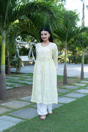 SEHER GOWN IN LEMON YELLOW