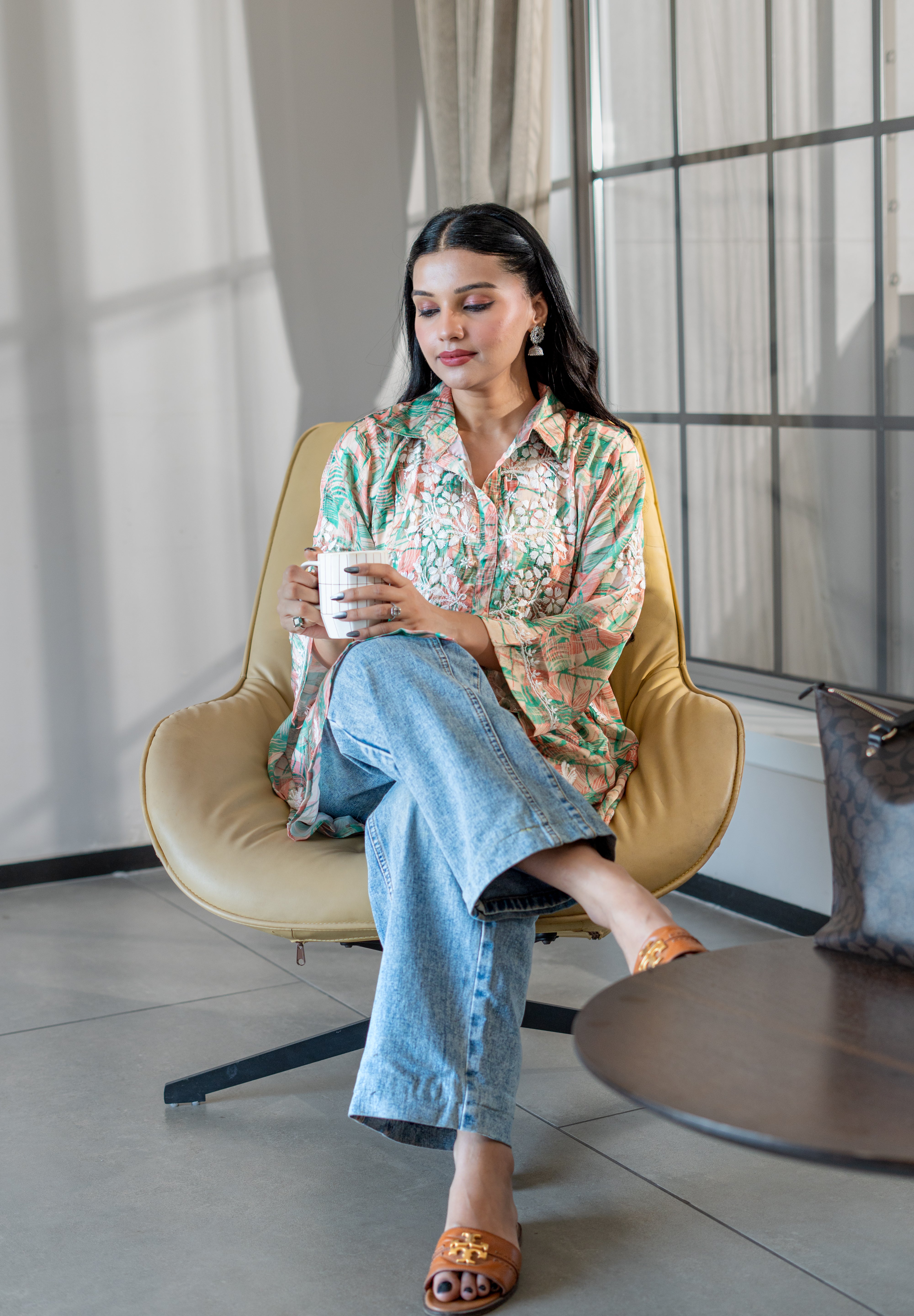 RUMANI - SET OF TWO IN GREEN MULTI COLOR