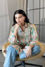 RUMANI - SET OF TWO IN GREEN MULTI COLOR