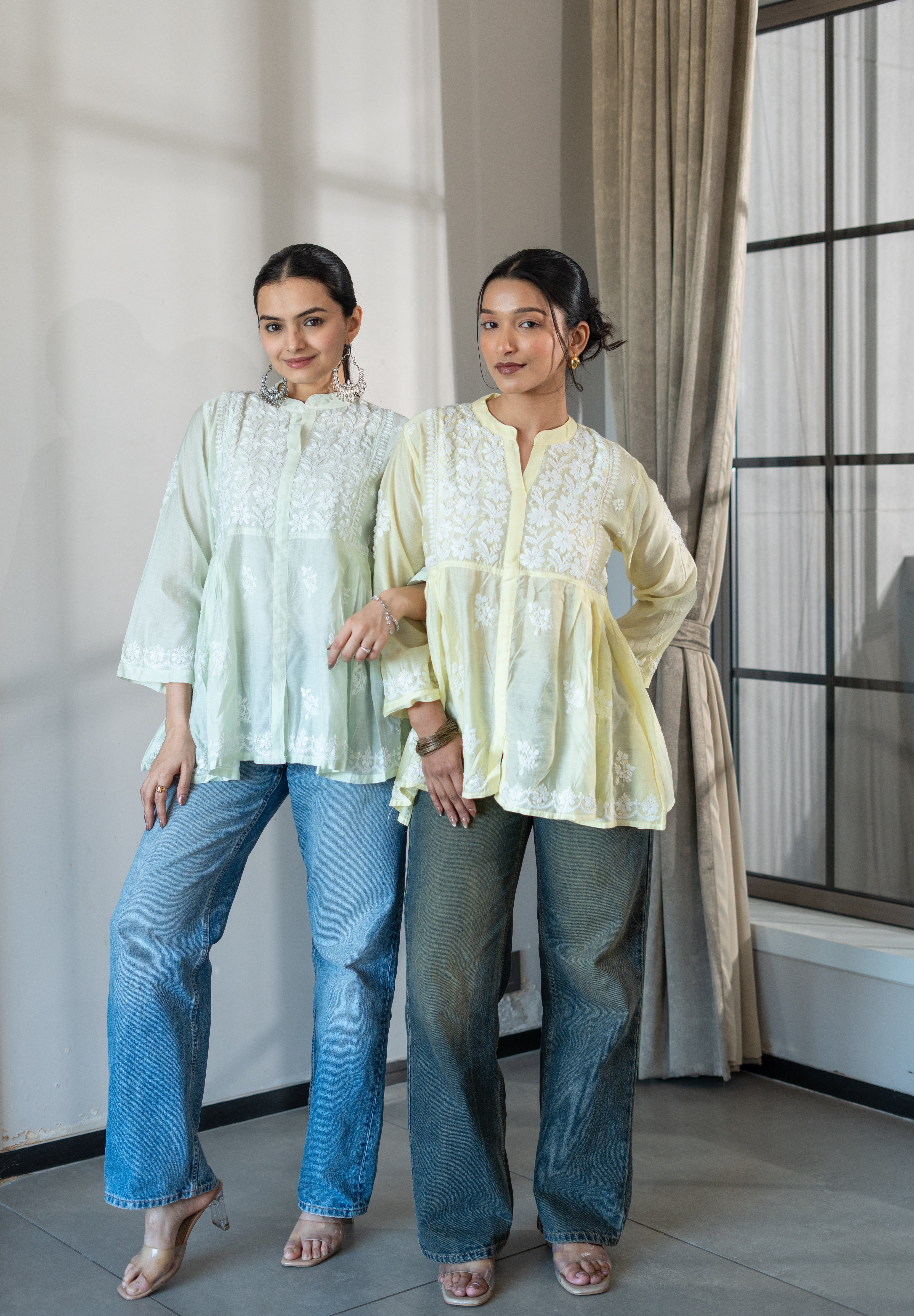 AARZOO KURTA IN LEMON YELLOW