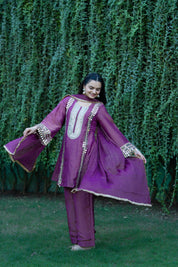 CHAMKEELI - SET OF THREE IN PURPLE