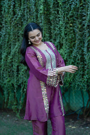 CHAMKEELI - SET OF THREE IN PURPLE