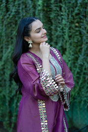 CHAMKEELI - SET OF THREE IN PURPLE