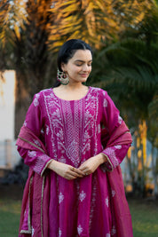 MIZBA - SET OF THREE IN HOT PINK