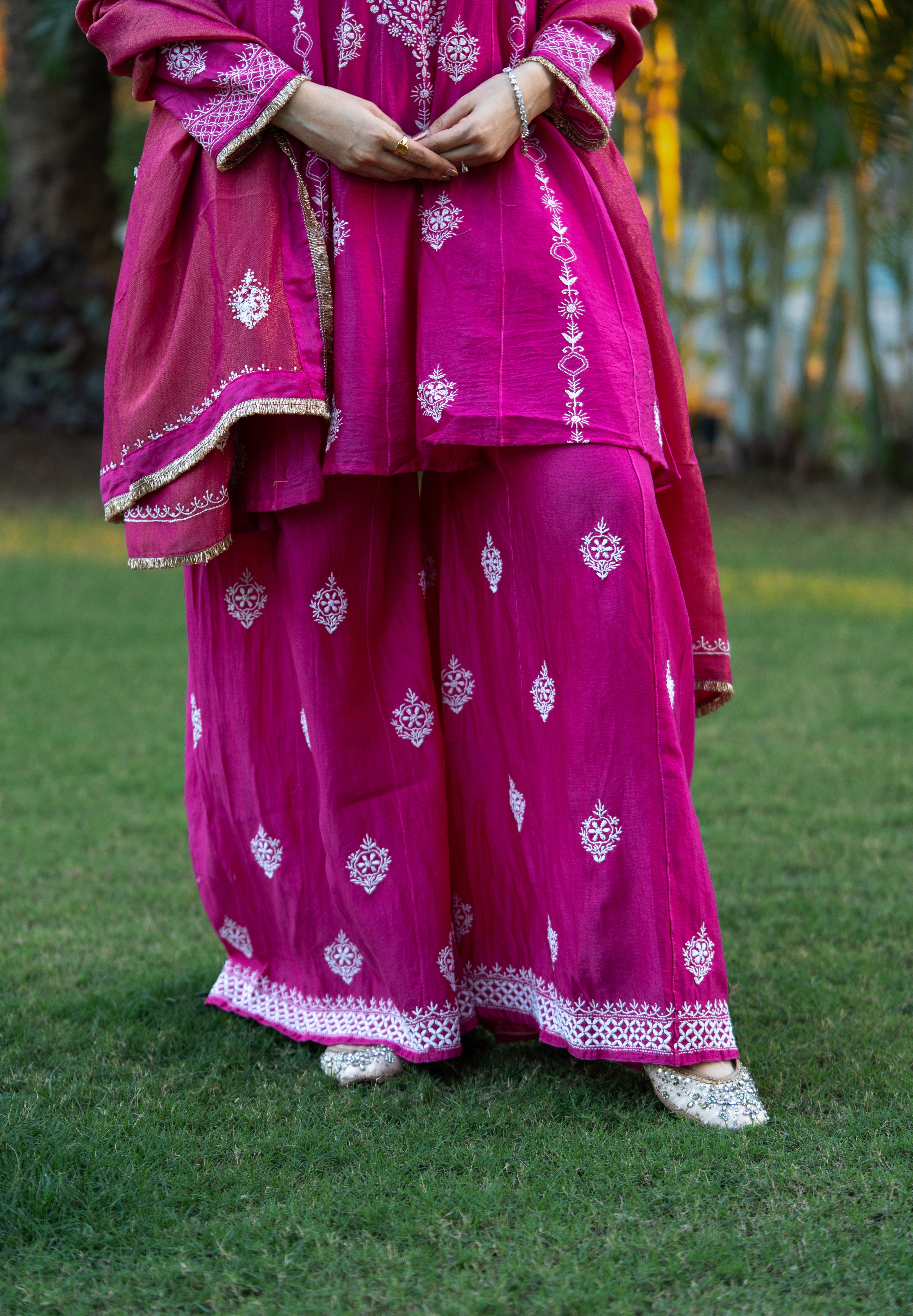 MIZBA - SET OF THREE IN HOT PINK