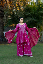 MIZBA - SET OF THREE IN HOT PINK