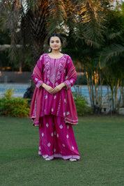 MIZBA - SET OF THREE IN HOT PINK