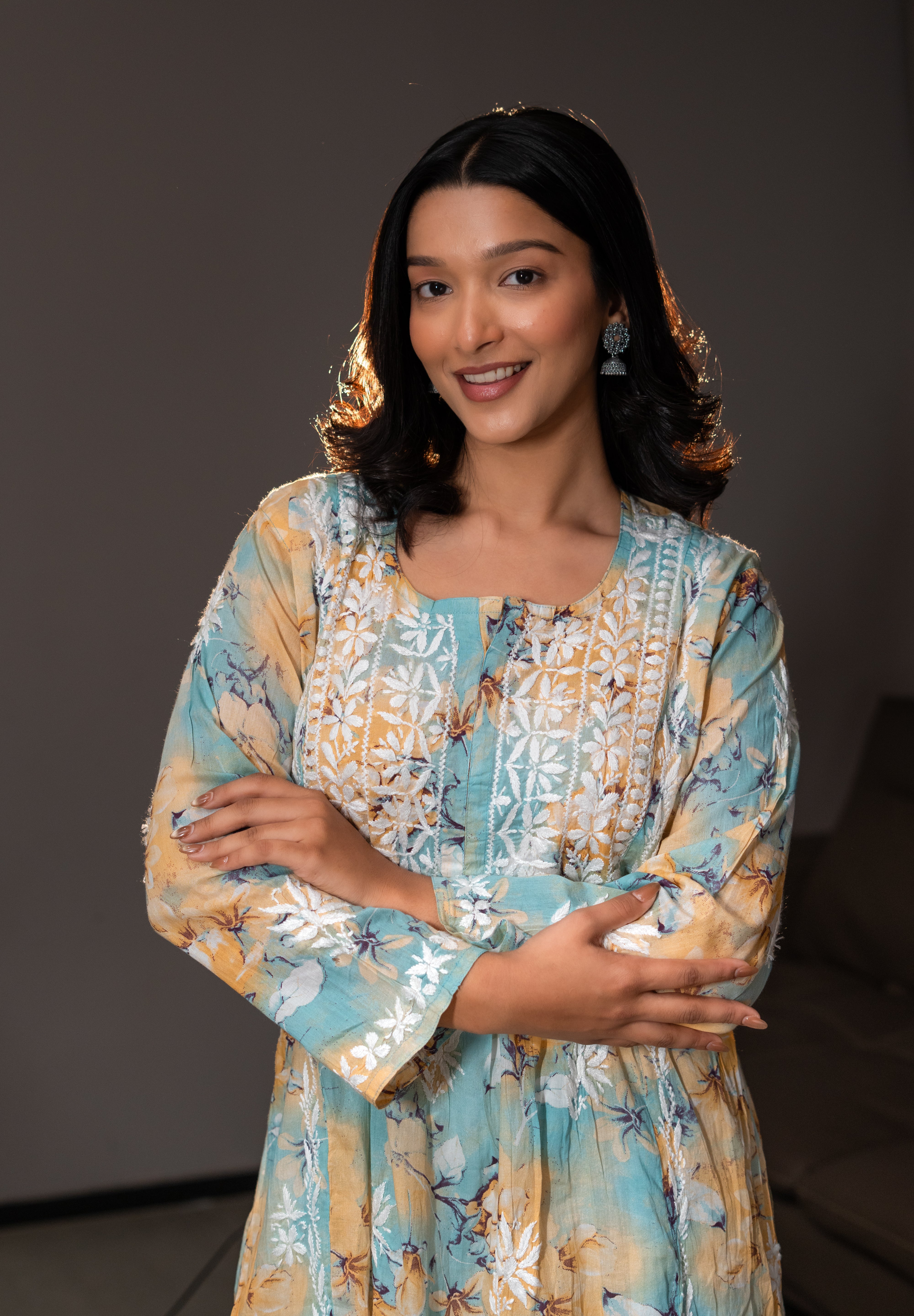 CHAHAT - SET OF TWO IN YELLOW BLUE