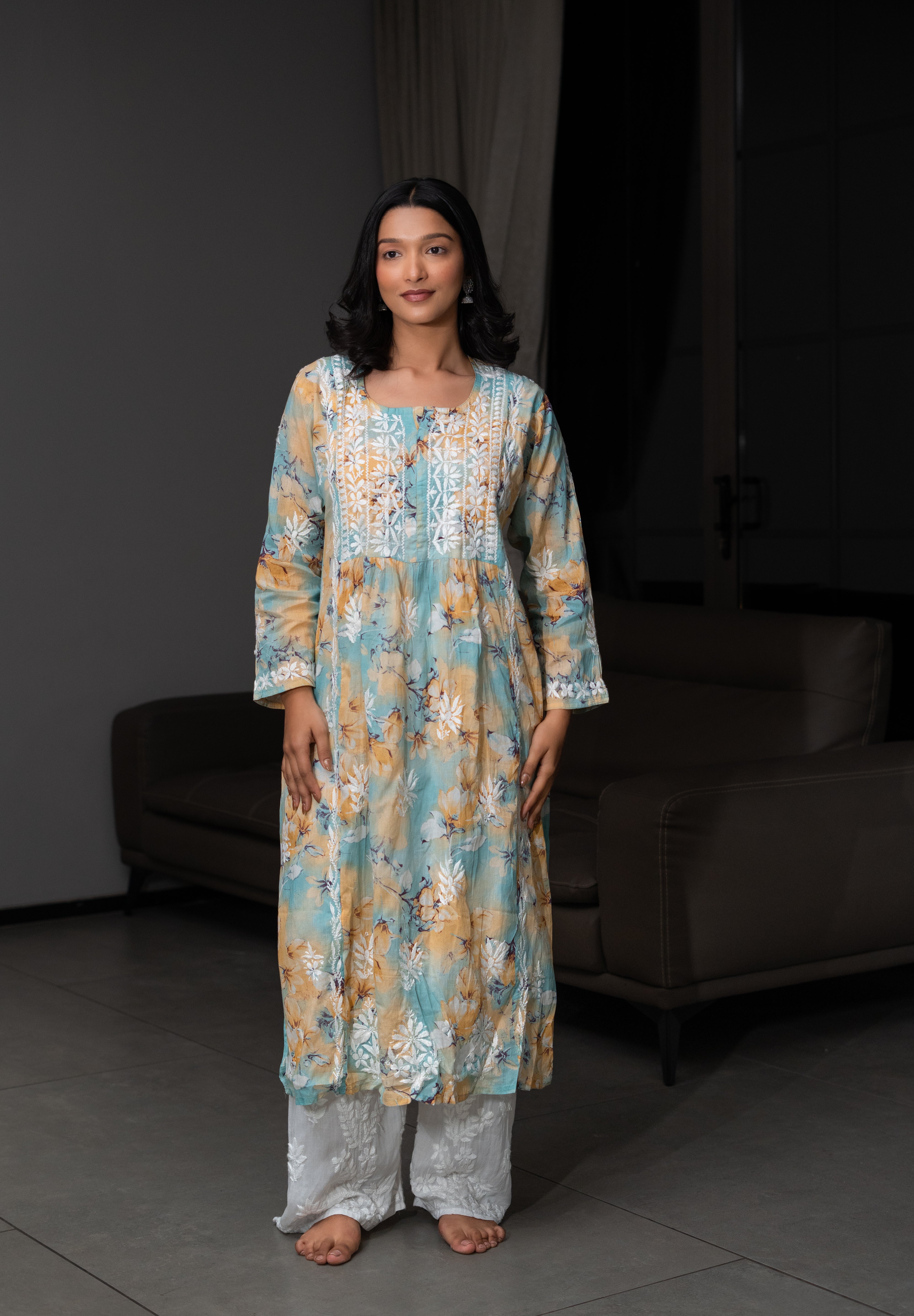 CHAHAT - SET OF TWO IN YELLOW BLUE