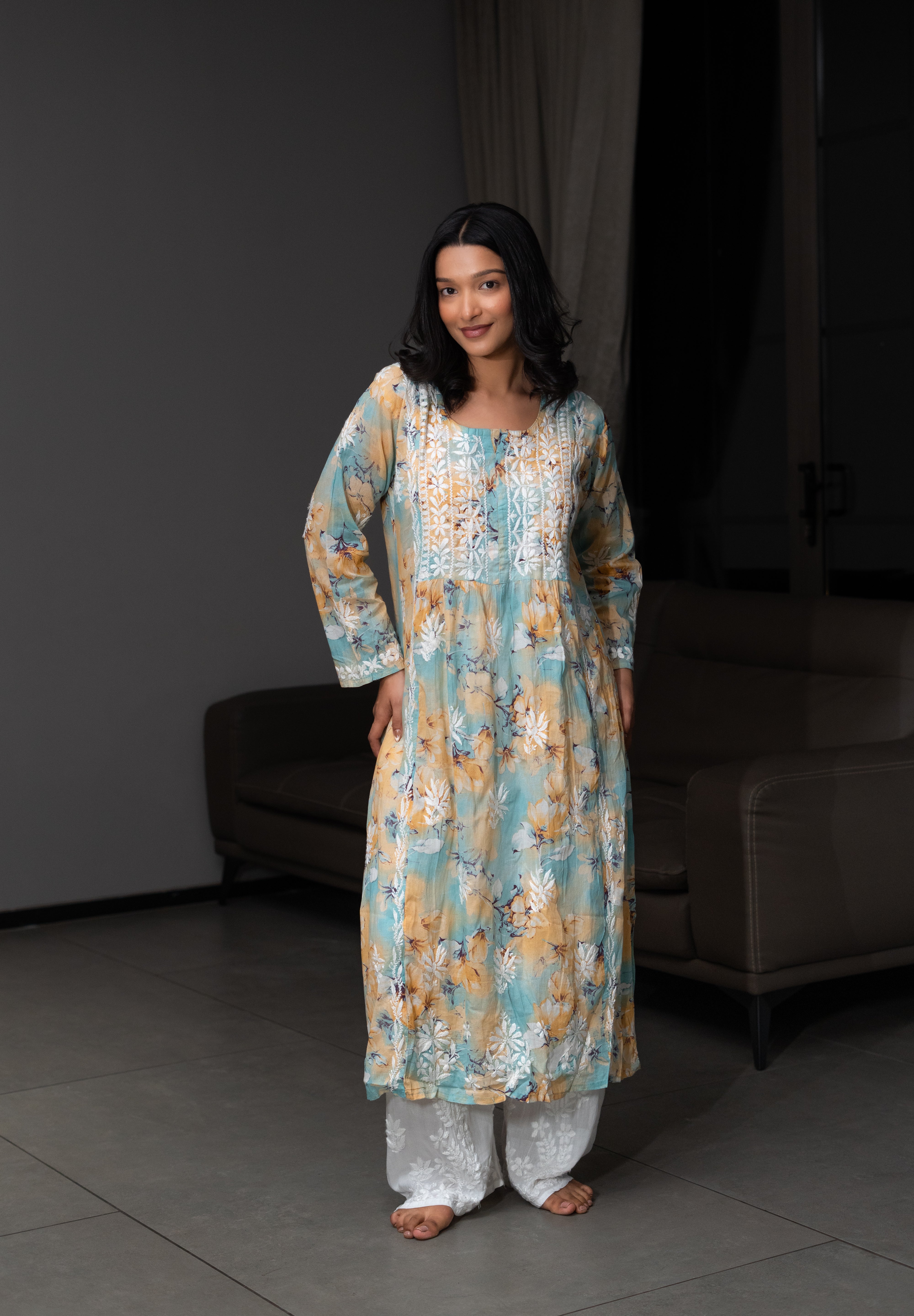 CHAHAT - SET OF TWO IN YELLOW BLUE