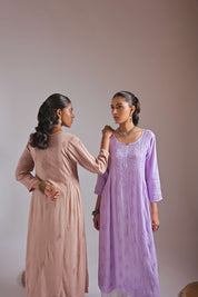 SHIVSHAKTI IN NISHAT - SET OF TWO WITH PALAZZO IN BROWN
