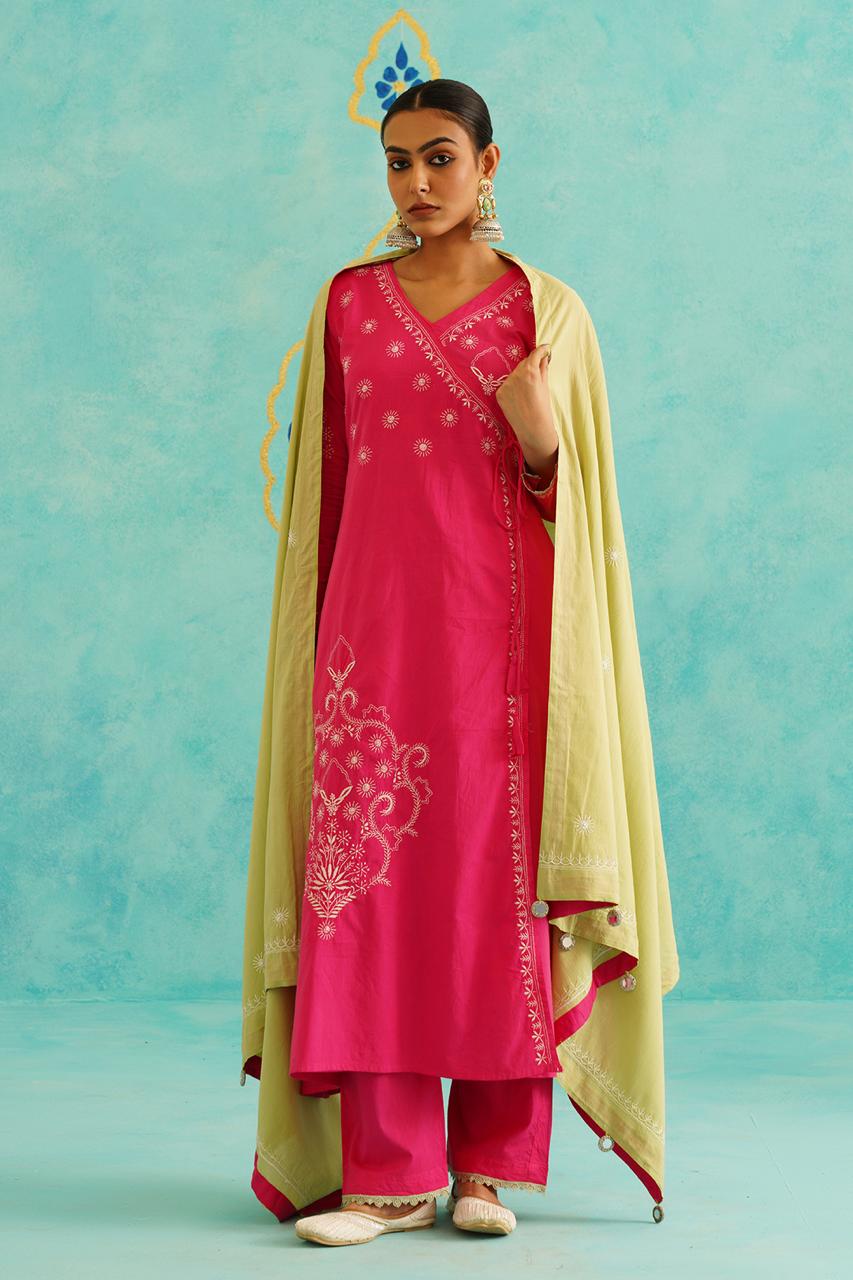 FIDA COTTON CHIKANKARI SET OF THREE