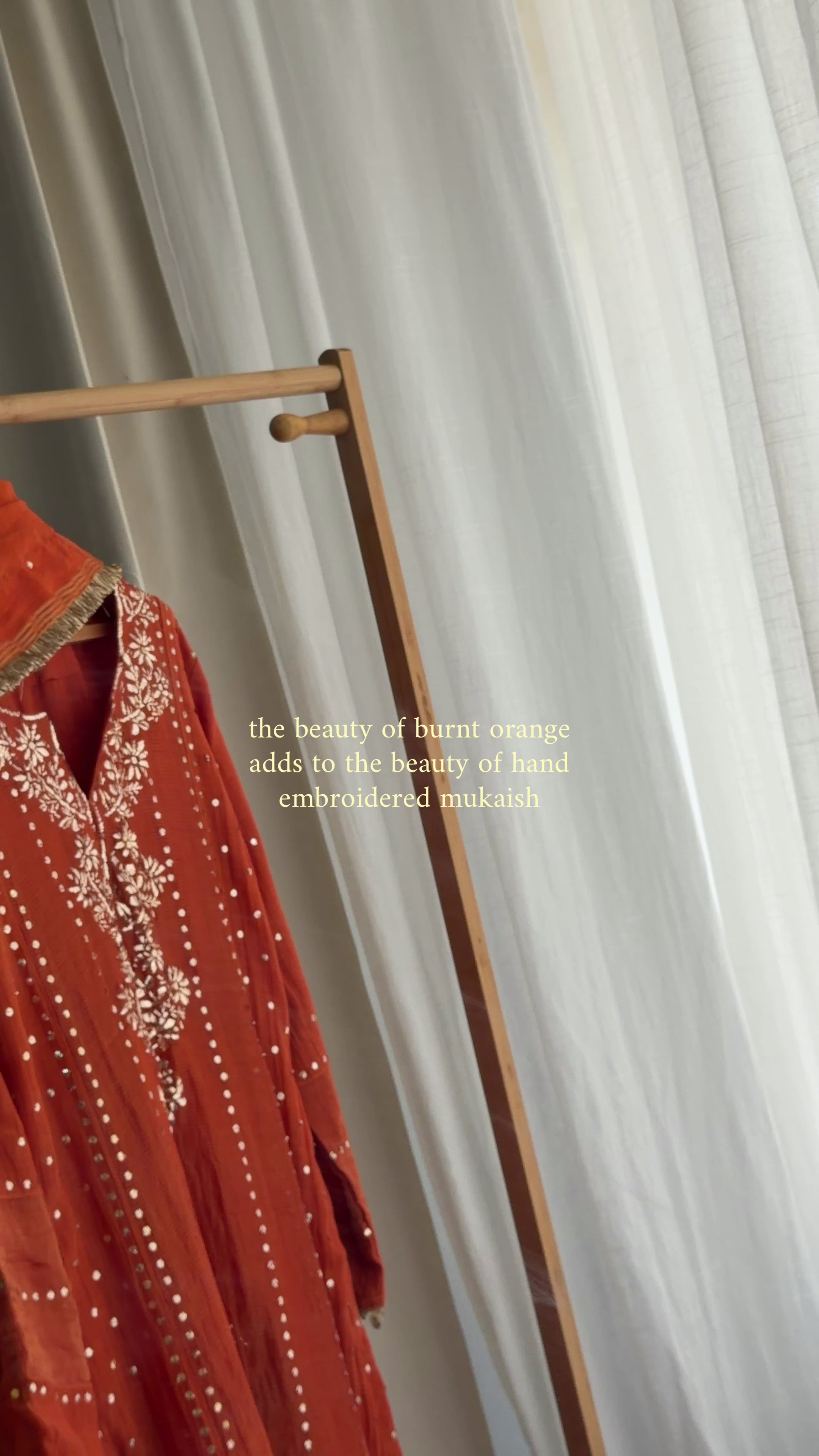 'Aiza' mukaish 3 piece A- line suit set