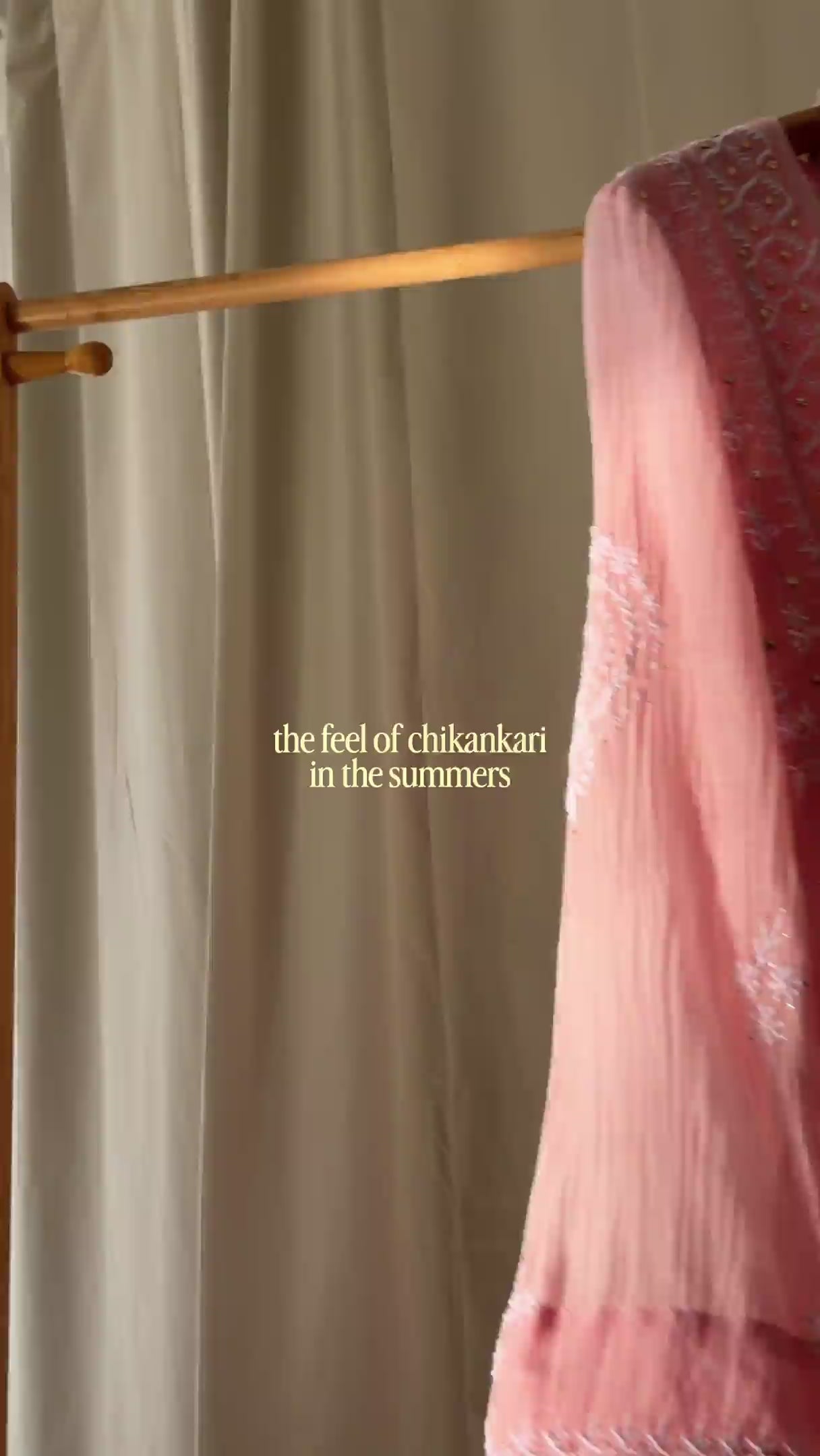 SABA A-LINE CHIKANKARI SET OF THREE