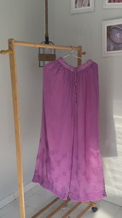 Chikankari kurti with sharara set in lilac