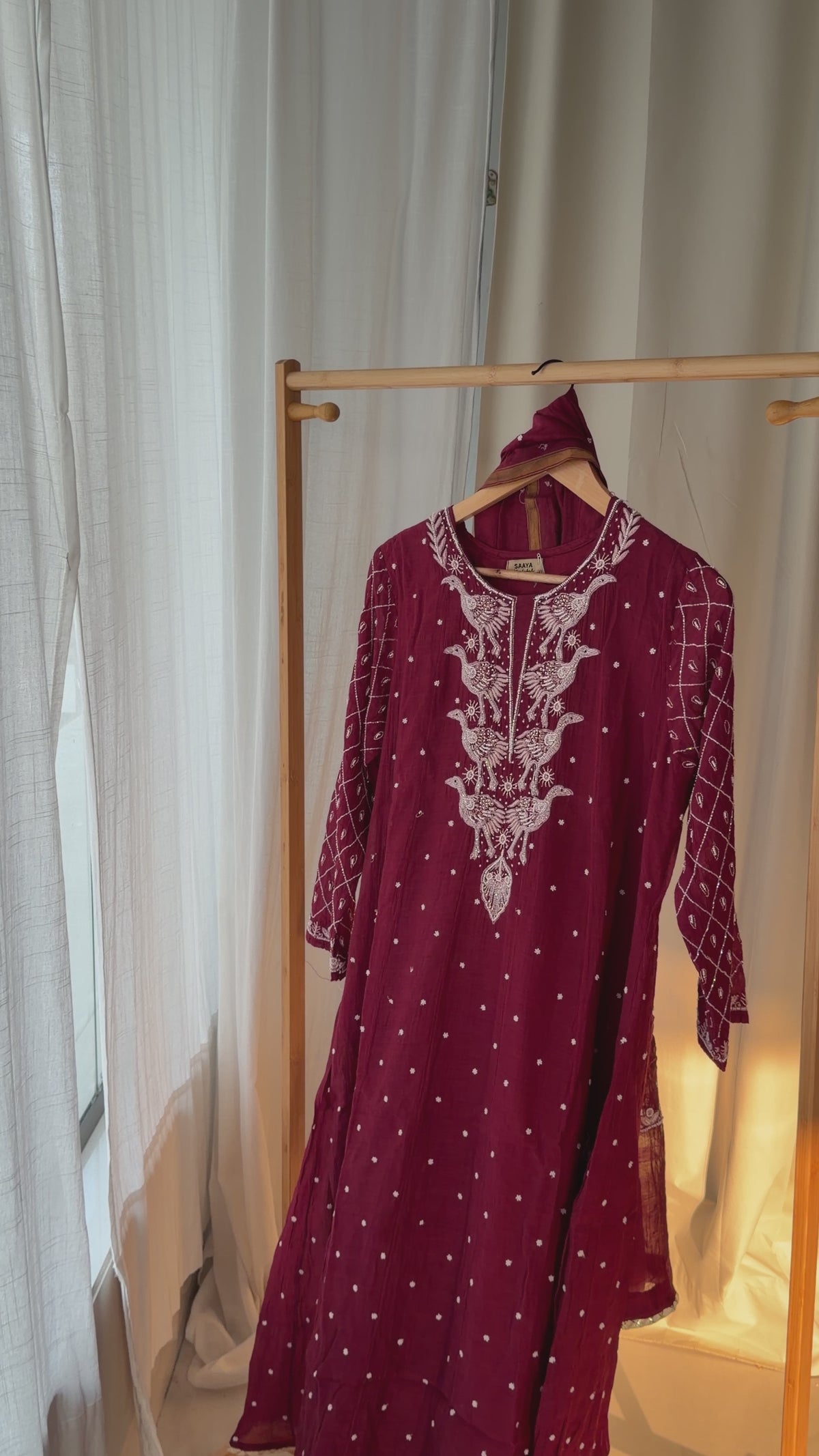 BIRD ANARKALI PEAR SET