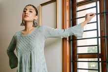 Load image into Gallery viewer, RIZAA FLARED SHORT KURTA
