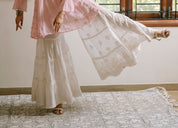 COTTON CHIKAN LAYERED GHARARA