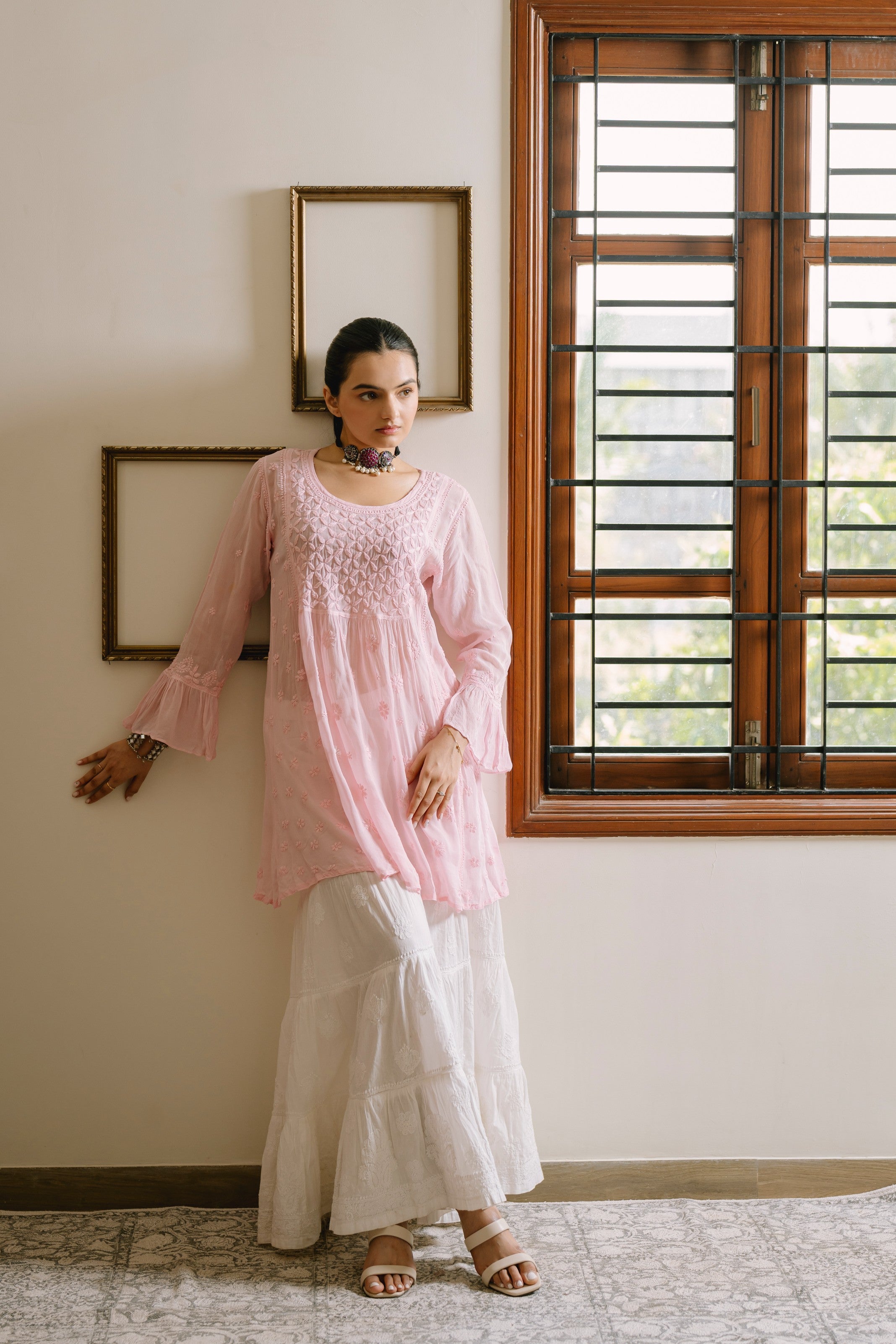 VANSHIKA GABA IN RIZAA FLARED SHORT KURTA