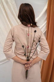 'ALIZEY' CHIKAN CO-ORD IN BEIGE