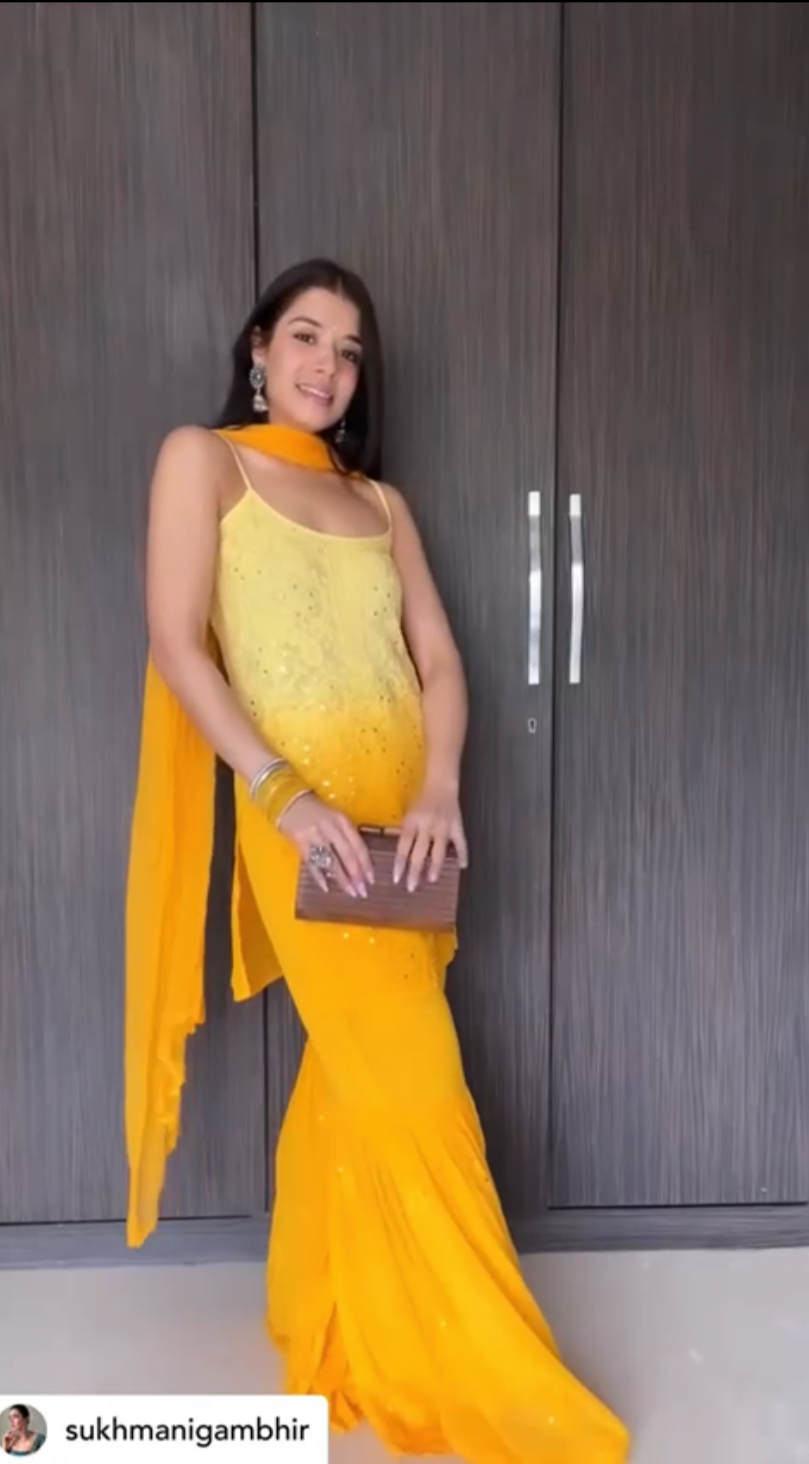 SUKHMANI IN 'NOOR- SET OF 3 IN CHIKAN MUKAISH'