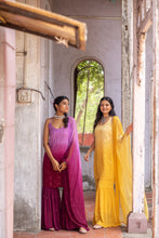 Load image into Gallery viewer, &#39;NOOR&#39; CHIKAN MUKAISH - set of 3 in shades of yellow
