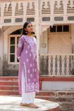 Load image into Gallery viewer, AAYAT- SET OF 2 WITH PALAZZO IN LAVENDER
