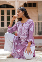 Load image into Gallery viewer, AAYAT- SET OF 2 WITH PALAZZO IN LAVENDER
