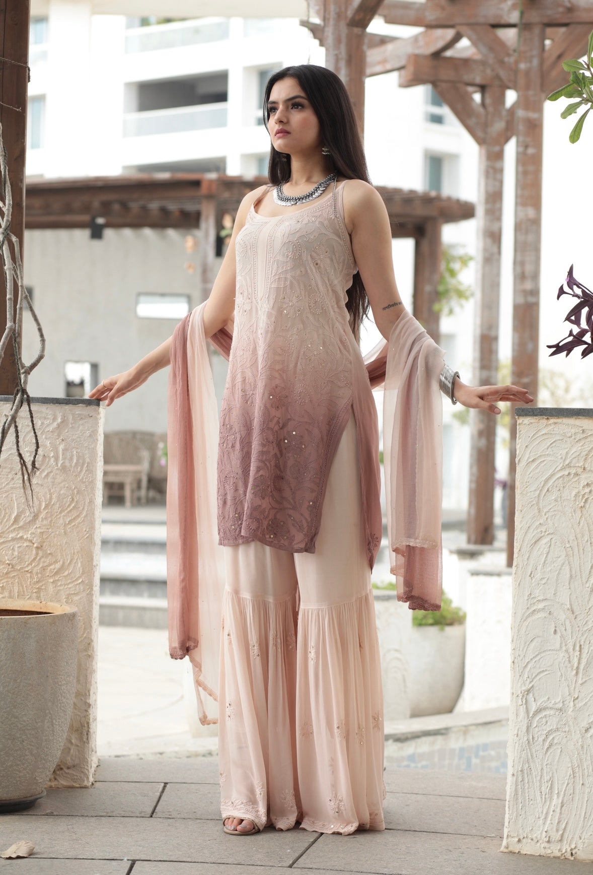 PALAK TIWARI IN OUR NOOR CHIKAN MUKAISH -SET OF 3